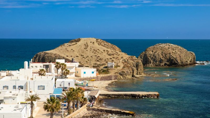 The Cabo de Gata nature park, on the Costa Almeria: volcanic cliffs and coves that have remained untouched.