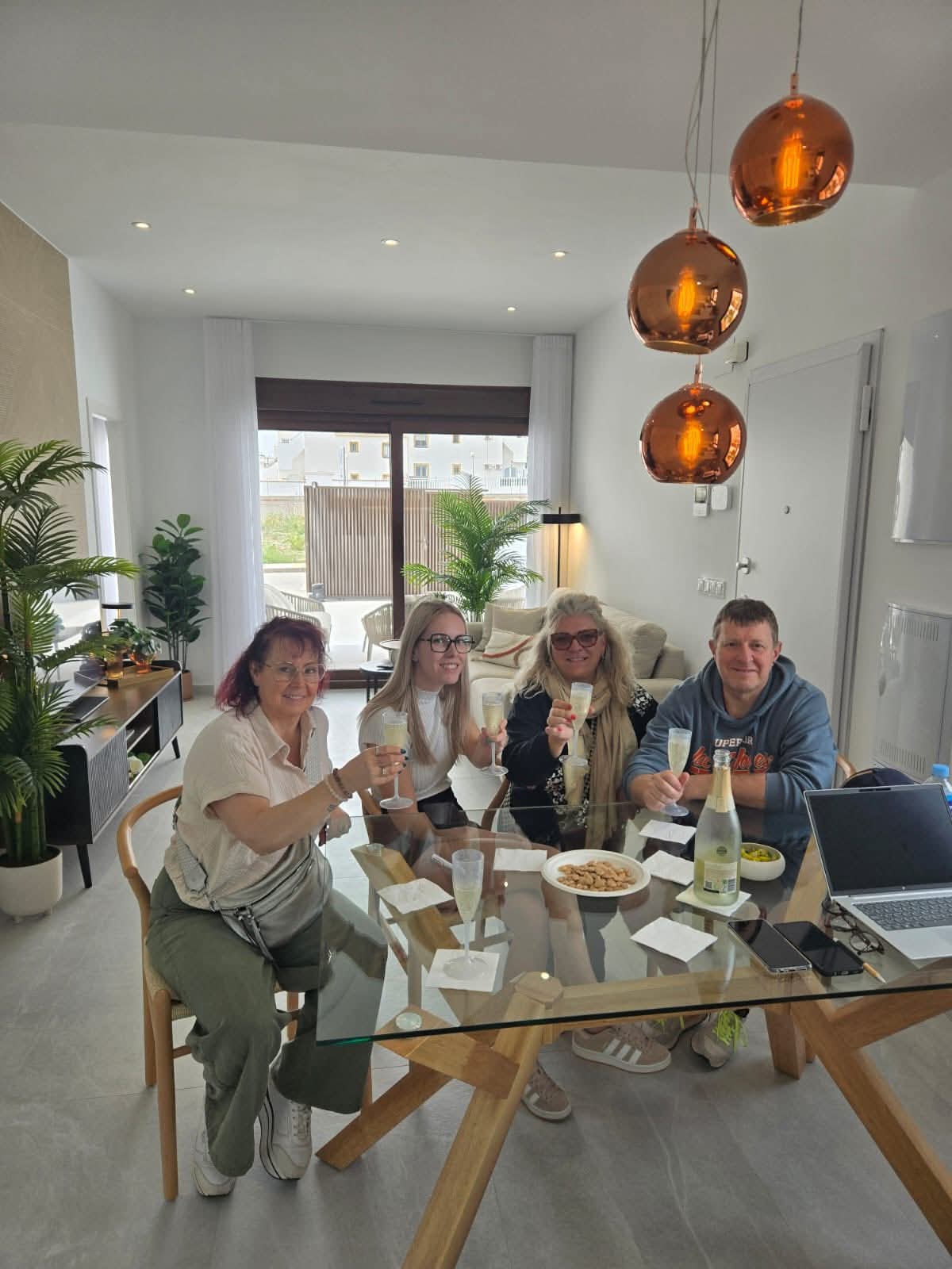Patricia and Pascal celebrating their purchase at the Vistabella golf resort