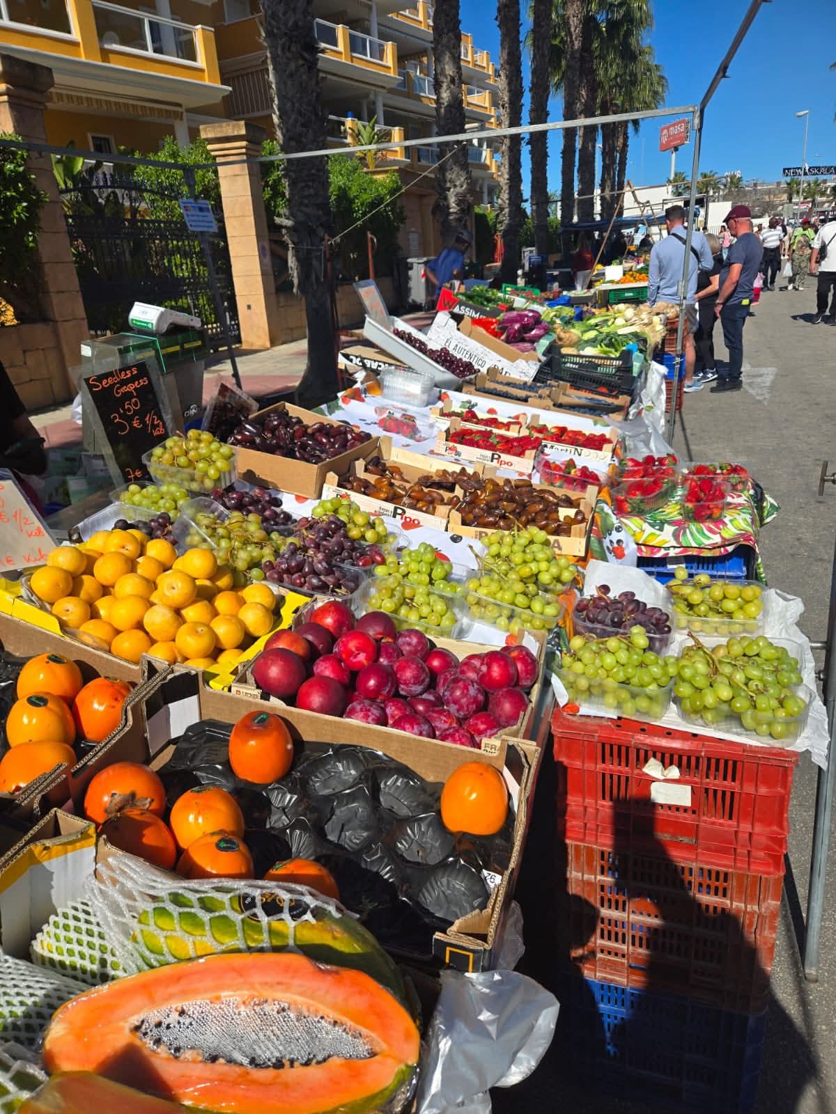 Cabo Roig market during a discovery stay
