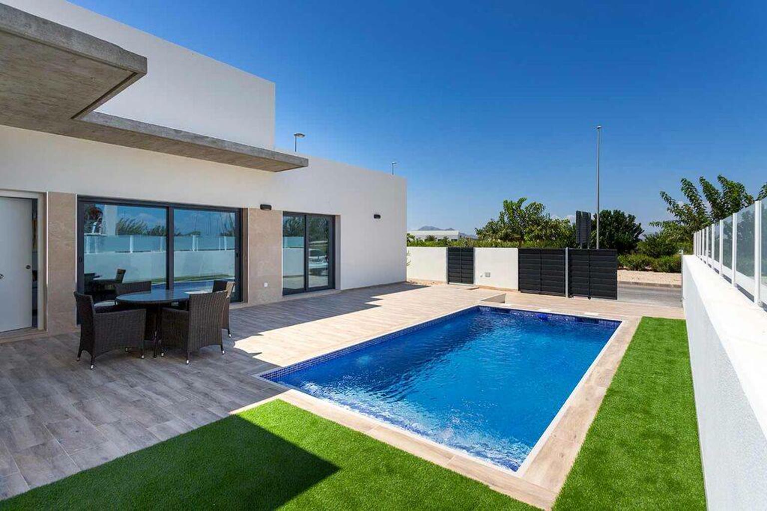 Sun-drenched Spanish Mediterranean coastline