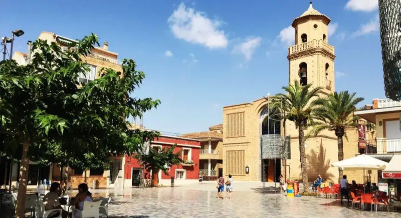 The church square at the heart of Pilar de la Horadada